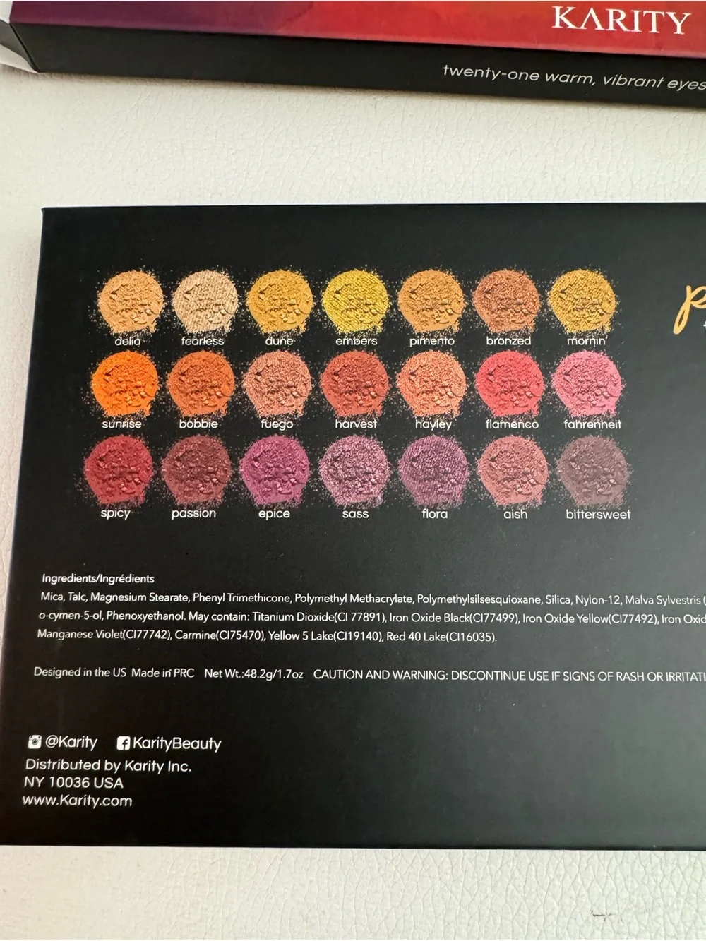 Karity Picante Eyeshadow Palette